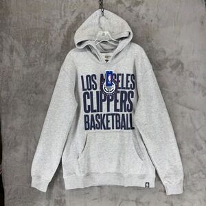 Courtside Supply NBA Los‎ Angeles Clippers Basketball Hoodie Grey Mens XL New